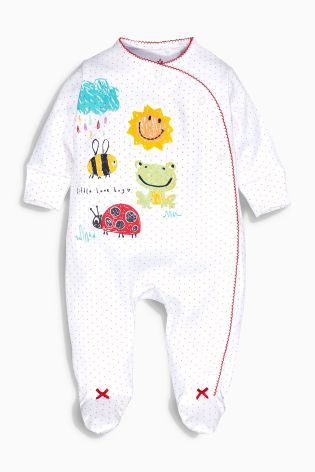 Yellow Sunshine Print Sleepsuits Three Pack (0mths-2yrs)